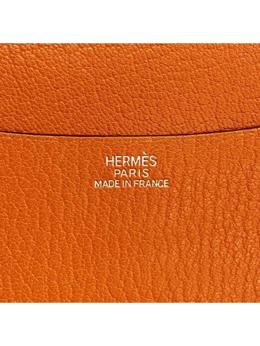 Hermes Notebook Cover Agenda Chevre Misor Orange Silver